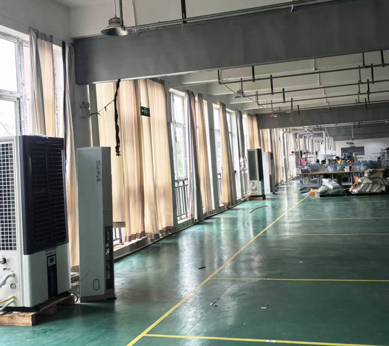 工廠制冷空調新方案，應用蒸發冷省電空調-立式軸流雙風口機組