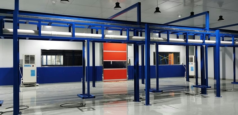 食品廠降溫安裝蒸發冷省電空調-立式軸流機